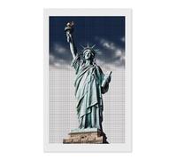 FodPand Statue of Liberty 5D Diamond Painting Kits for Adults Beginners Full Drill Square Diamond Dots Pictures Gem Art Supplies for Home Wall Room Decoration DIY Craft Set Gift 12x20