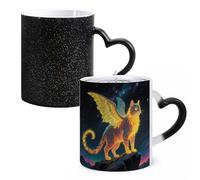 FodPand Strange Creature Color Changing Mugs Heat Sensitive Ceramic Coffee Mugs Funny Temperature Changing Mug Novelty Magic Cup Gift for Coffee Lover 11 Oz
