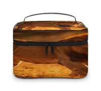 FodPand The King's Journey Makeup Bag with Makeup Brush Compartment Cosmetic Bag with Handle And Zipper Portable Organizer Bag for Daily, Camping, Traveling, Hotel