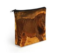 FodPand The King's Journey Makeup Bag with Sturdy Zipper，Linen Material Storage Bag,Large Capacity And Multi-Purpose Cosmetic Bag for Daily Life, Travel, Outings, Business Trips And Other Occasions