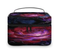 FodPand Thorn Throne Makeup Bag with Makeup Brush Compartment Cosmetic Bag with Handle And Zipper Portable Organizer Bag for Daily, Camping, Traveling, Hotel