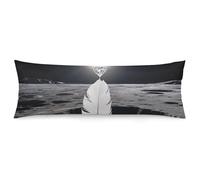 FodPand Total Solar Eclipse Body Pillow Cover 20"x54" Long Pillow Case with Zipper Decorative Bedding Pillowcase Boho Throw Pillows Cover Soft Cushion Pillows Case for Bed,Couch