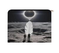 FodPand Total Solar Eclipse Travel Makeup Bag, Aesthetic Portable Cosmetic Bags with Zipper, Makeup Pouch, Cute Travel Toiletry Bag Skincare Bags for Women