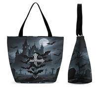 FodPand Tote Bag for Women BatCross Shoulder Bag Handbag for Travel Beach Work Shopping Bags Grocery Bags