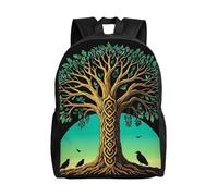 FodPand Tree of Life Dodo Art Print Laptop Backpack for Men Women College Backpacks Water-resistant Lightweight Travel Bag Business Rucksack Large Capacity Hiking Daypack Bookbag Gift
