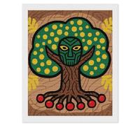 FodPand Tree Spirit Totem Diamond Painting Kits for Adults Beginners 5D Round Drill Diamond Art Kits with DIY Tools Gem Art Crafts for Home Wall Decor Living Room Bedroom Office Decoration 16x20