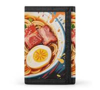 FodPand Tri-Fold Wallet with 8 Card Slots & Money Clip - Corgi Starry Night Slim Compact Wallet for Men & Women, Doodle Style Noodles, One Size, Modern