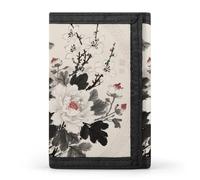 FodPand Tri-Fold Wallet with 8 Card Slots & Money Clip - Fall Pumpkin Ethic Boho Floral Slim Compact Wallet for Men & Women, Floral Mandala, One Size, Modern