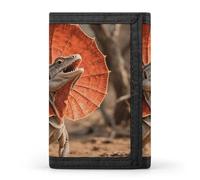 FodPand Tri-Fold Wallet with 8 Card Slots & Money Clip - Flame Spirit Totem Slim Compact Wallet for Men & Women, Frilled Lizard, One Size, Modern