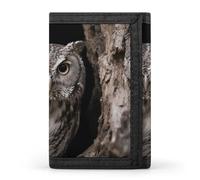 FodPand Tri-Fold Wallet with 8 Card Slots & Money Clip - Octopus Slim Compact Wallet for Men & Women, Owl at the Cave Entrance, One Size, Modern