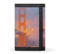 FodPand Tri-Fold Wallet with 8 Card Slots & Money Clip - Rhinoceros Beetle Slim Compact Wallet for Men & Women, San Francisco Golden Gate Fog, One Size, Modern