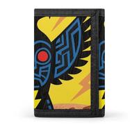 FodPand Tri-Fold Wallet with 8 Card Slots & Money Clip - Street Graffiti Art Slim Compact Wallet for Men & Women, Tribal Thunderbird Totem, One Size, Modern