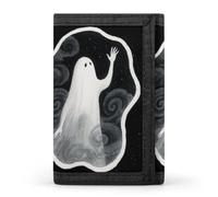 FodPand Tri-Fold Wallet with 8 Card Slots & Photo Window, Compact 3.3x5in Thin Wallet for Men & Women, Ghost Purse for Travel & Work