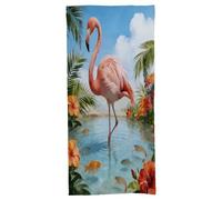 FodPand Tropical Dreaming Bath Towel, Highly Absorbent & Quick Drying Beach Towel, Compact & Lightweight Pool Towel for Bathroom, Beach, Pool, Gym, Spa, and Hotel Use