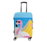 FodPand Tropical Flamingo Cartoon Luggage Covers for Suitcase Protector Fits 19-32 Inch Suitcase Cover, Washable Travel Baggage Covers Durable Luggage Protector for Secure Fit, style, L, Modern
