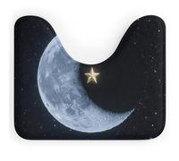 FodPand U-Shaped Bath Mat Venus Transit Washable U Shaped Toilet Rug Absorption Bath Rugs Soft Thick Bathroom Mat Non-Slip Toilet Mats for Bathroom 40 * 50cm