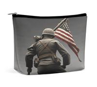 FodPand United States Marine Toiletry Bag Portable Large Capacity Makeup Bag Travel Makeup Pouch Fashion Cosmetic Bags Zipper Make Up Storage Pouch Cute Make Up Organizer for Women