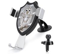FodPand Universal Car Phone Holder Cradle 360° Rotation Auto Mount Stand Suction Cup Cell Curious Barred Owl Closeup Phone Mount for Dashboard Windshield Air Vent Compatible with All Smartphones