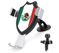 FodPand Universal Car Phone Holder Cradle 360° Rotation Auto Mount Stand Suction Cup Cell Flag of Mexico Phone Mount for Dashboard Windshield Air Vent Compatible with All Smartphones
