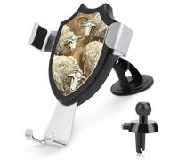 FodPand Universal Car Phone Holder Cradle 360° Rotation Auto Mount Stand Suction Cup Cell Four Brown Sheep Phone Mount for Dashboard Windshield Air Vent Compatible with All Smartphones