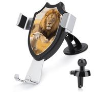 FodPand Universal Car Phone Holder Cradle 360° Rotation Auto Mount Stand Suction Cup Cell Lion Sheep Phone Mount for Dashboard Windshield Air Vent Compatible with All Smartphones