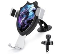 FodPand Universal Car Phone Holder Cradle 360° Rotation Auto Mount Stand Suction Cup Cell Purple Dragon Moon Phone Mount for Dashboard Windshield Air Vent Compatible with All Smartphones