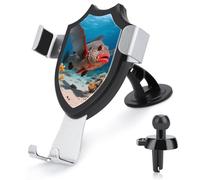FodPand Universal Car Phone Holder Cradle 360° Rotation Auto Mount Stand Suction Cup Cell Red-lipped Batfish Phone Mount for Dashboard Windshield Air Vent Compatible with All Smartphones