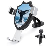 FodPand Universal Car Phone Holder Cradle 360° Rotation Auto Mount Stand Suction Cup Cell Whale Tail Phone Mount for Dashboard Windshield Air Vent Compatible with All Smartphones