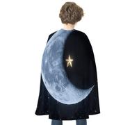 FodPand Venus Transit Halloween Cape for Women Men Dress Up Accessory | Reversible Red & Personalized Satin Cloak Full Length Cloak Spooky Vampire Witch Cosplay Costume for Christmas, Party, Stage