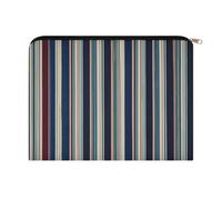 FodPand Vertical Stripe Image Travel Makeup Bag, Aesthetic Portable Cosmetic Bags with Zipper, Makeup Pouch, Cute Travel Toiletry Bag Skincare Bags for Women