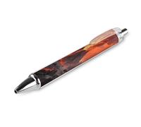 FodPand Volcano Wonder Ballpoint Pens Fine Point Smooth Writing Pen Retractable Ball Point Pens 0.5mm Black Ink Pen Office Supplies Gifts for Men Women 1 PCS