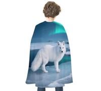 FodPand White Fox Halloween Capes Adult Halloween Cloak | Personalised Halloween Vampire Capes, Adult Capes Cosplay Costume Party Halloween Fancy Dress Masquerade Family Party