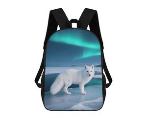 FodPand White Fox Laptop Bag 17 Inch Back Pack Travel Backpack Sports Work Backpacks Teacher Bookbag