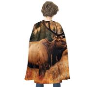 FodPand Wild Animals Halloween Cloak Reversible Renaissance Cape Medieval Costume for Cosplay Themed Party Dress Up
