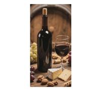 FodPand Wine Bottle Grape Beach Towel 30x60 Inch, Microfiber Sand-Free Quick Dry Towel Extra Large, Lightweight Bath Towels for Beach, Pool, Yoga, Picnic & Travel, Super Absorbent