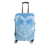 FodPand Winter Hearts Luggage Covers for Suitcase Protector Fits 19-32 Inch Suitcase Cover, Washable Travel Baggage Covers Durable Luggage Protector for Secure Fit, style, S, Modern