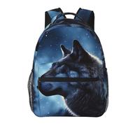 FodPand wolves in the moonlight Travel Backpack for Women Men 15.6 inch Laptop Backpack Waterproof Work Business Daypack, Lonely Wolf, One size