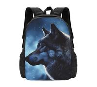 FodPand wolves in the moonlight Travel Backpack for Women Men 15.6 inch Laptop Backpack Waterproof Work Business Daypack, Lonely Wolf, One size
