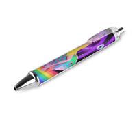 FodPand Women Sit Trippy Animal Fish Ballpoint Pens Fine Point Smooth Writing Pen Retractable Ball Point Pens 0.5mm Black Ink Pen Office Supplies Gifts for Men Women 1 PCS