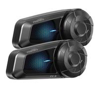 Fodsports FX-S Motorcycle Bluetooth Headset,2-Way Motorcycle Intercom,Bluetooth5.4 Motorbike Headset,Noise Cancellation Helmet Communication System,Stereo Music,Voice Assistant, Waterproof (2 pack)