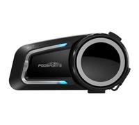 Fodsports FX7 Motorcycle Bluetooth Headset, 10 Riders Mesh Motorcycle Intercom, Dual Chips V5.4 Helmet Bluetooth Headset with Audio Multitasking,Noise Reduction,Music Share, FM,1 Pack