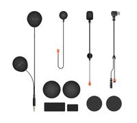 Fodsports High Resolution Sound Quality Speakers Headphone Cable, Only for M1-S Plus Motorcycles Bluetooth Intercom Accessories Kit (Boom Microphone and Button Microphone)