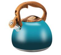 Foedo Tea Kettle, Stainless Steel Whistling Tea Kettle,3.2Qt Tea Pot for Stove with Cool Handle,Strong and Durable (Dark Green Gradient)