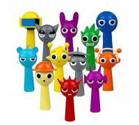FOEEORT 12 Pack Sprunki Figures, Action Figures, Cartoon Characters, Colorful Toy Figures for Kids, Boys and Girls Ages 3+ Safe, Durable, and Fun, The for any S-prunki Games fan