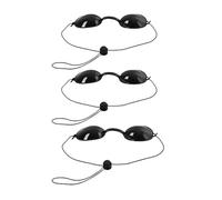 FOEEORT 3 PCS Protective Goggles for Red Light, Beauty Glasses with Adjustable Elastic Strap, Safety Glasses for Tanning Use Light, Sunbathing IPL LED Process