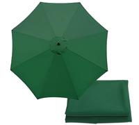 FOELANNE Garden Parasol Canopy Cover, Patio Umbrella Replacement Canopy 6.5-9.8ft for 6 Arms 8 Arms Multicolor(Green,8 ribs-3m(9.8ft))