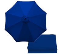 FOELANNE Garden Parasol Canopy Cover, Patio Umbrella Replacement Canopy 6.5-9.8ft for 6 Arms 8 Arms Multicolor(Royal blue,8 ribs-3m(9.8ft))