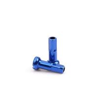 FOELANNE Mountain Bike Spoke Cap, Aluminum Alloy Spoke Caps For 14G Bicycle Spokes Pack Of 30 Multicolor(Blue)