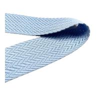 FOELANNE Nylon Heavy Webbing Strap, Cotton Webbing Strap 1 Meter 40mm Width Multicolor For Bag Strap Belt DIY Craft(Silver Blue)