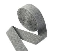 FOELANNE Nylon Heavy Webbing Strap, Cotton Webbing Strap 10 Meters 20-50mm Width 1.3mm Thick Multicolor(Dark Gray,50mm)